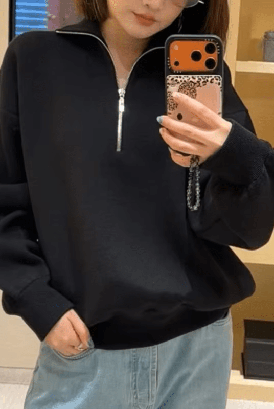 ZEYA - Sabrina Half-Zip Knit Sweater