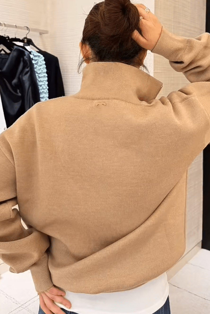 ZEYA - Sabrina Half-Zip Knit Sweater