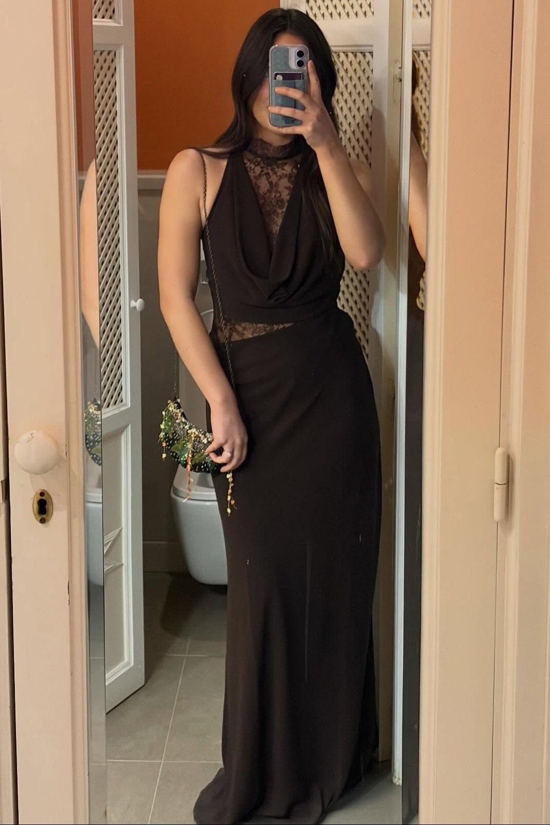 ZEYA - Sienna Halter Lace Maxi Dress