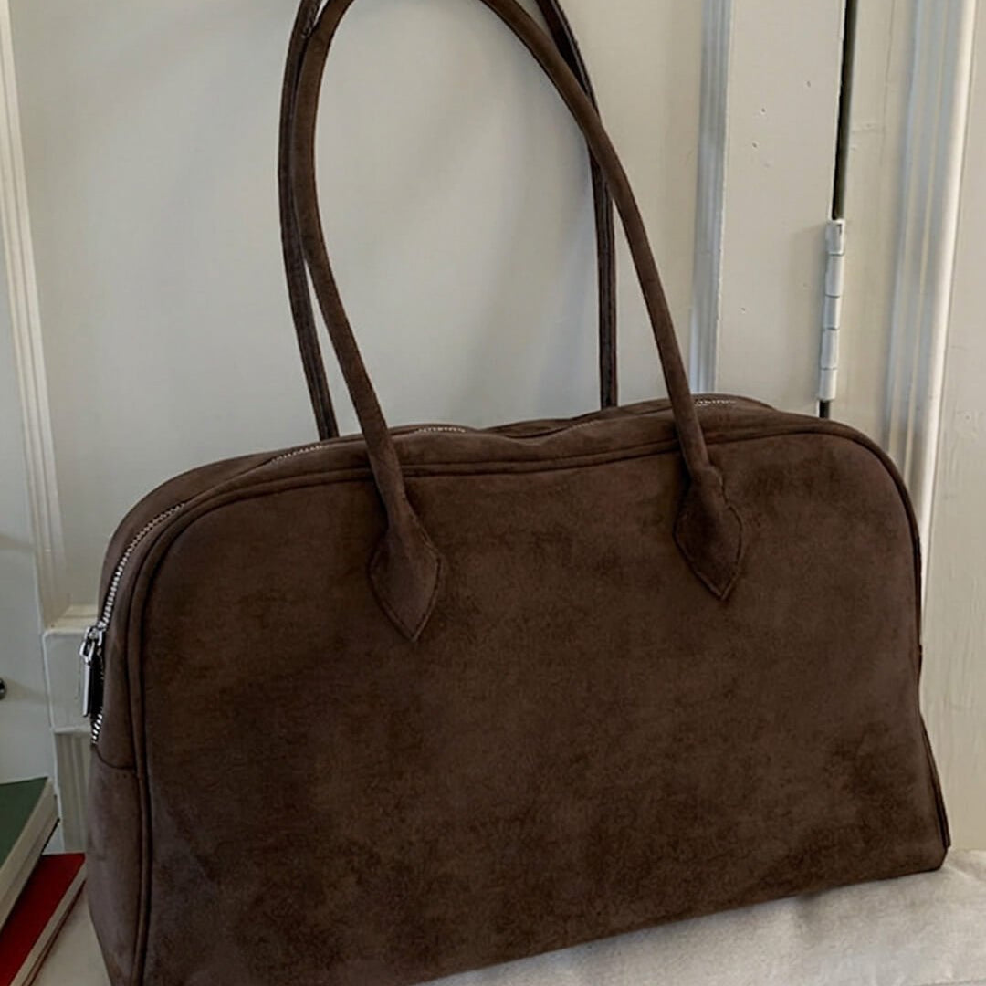 ZEYA - Sofia Vintage Faux Leather Laptop Tote