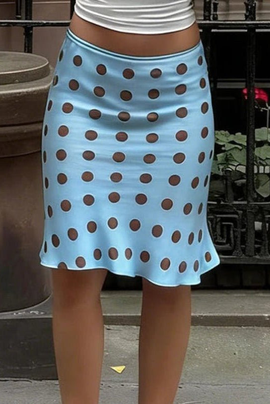 ZEYA - Sole Polka Dot Midi Skirt