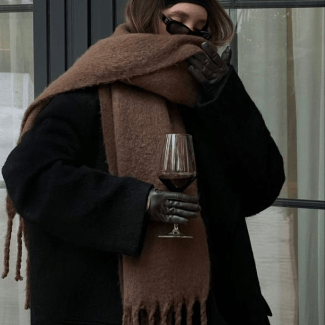 ZEYA - Thigh - Length Chunky Knit Scarf