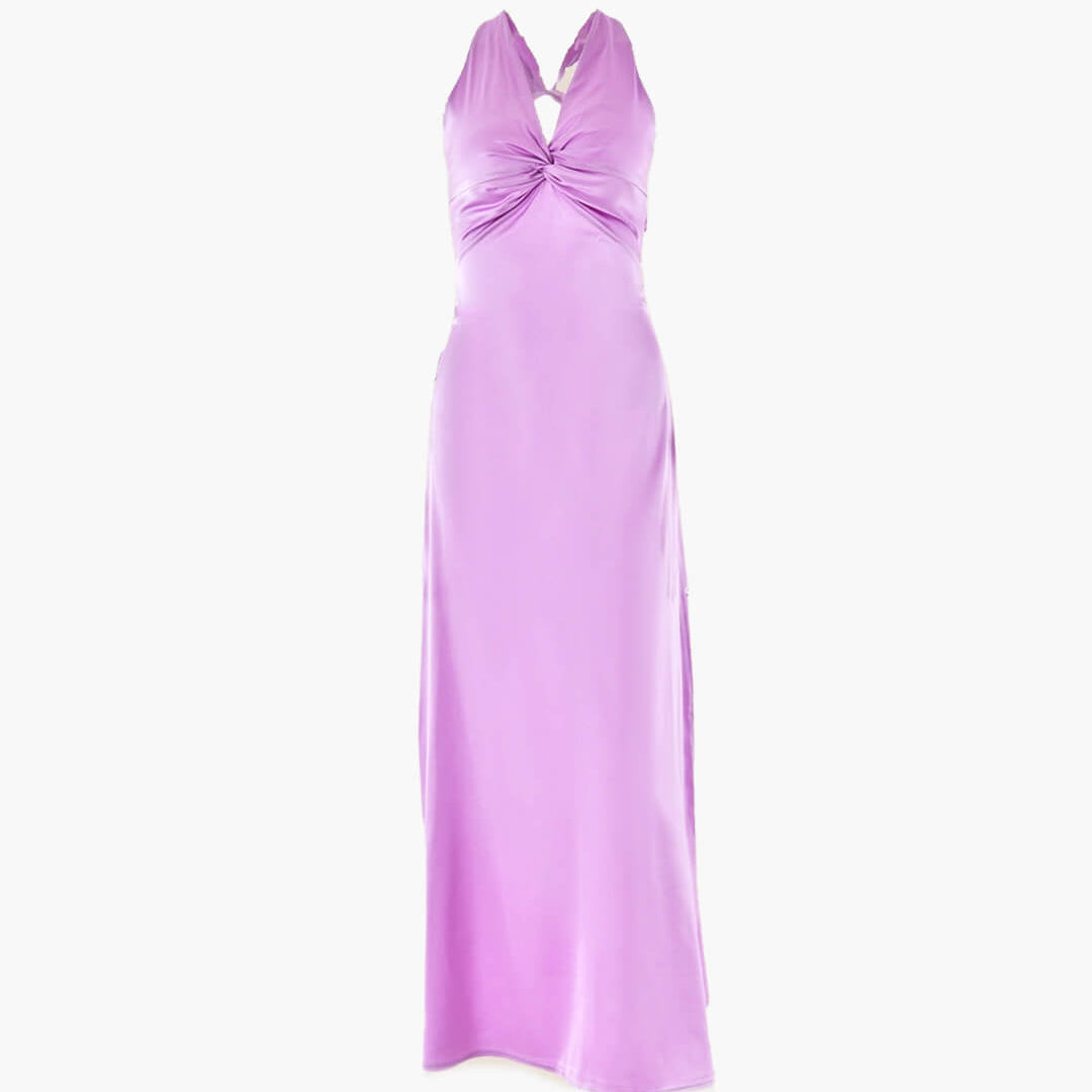 ZEYA - Venus Satin Open Back Maxi Dress