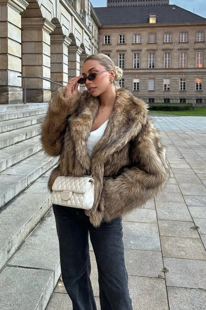ZEYA - Vivian Oversized Faux Fur Coat