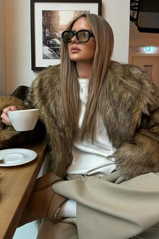 ZEYA - Vivian Oversized Faux Fur Coat