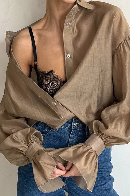 ZEYA - Vivienne Long Sleeve Sheer Blouse
