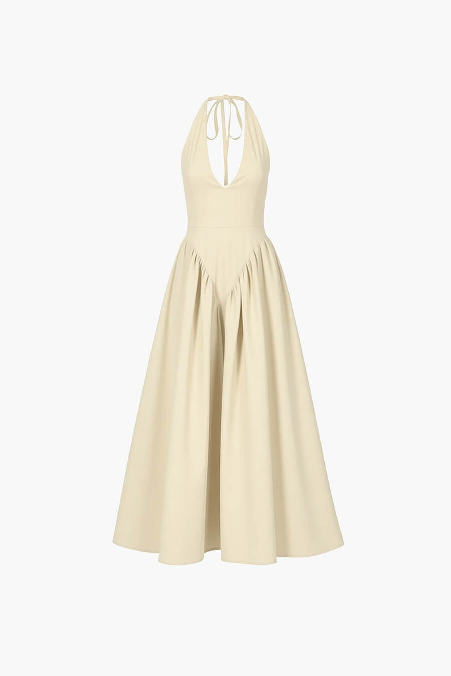 ZEYA - Ximena Deep Neck Maxi Dress
