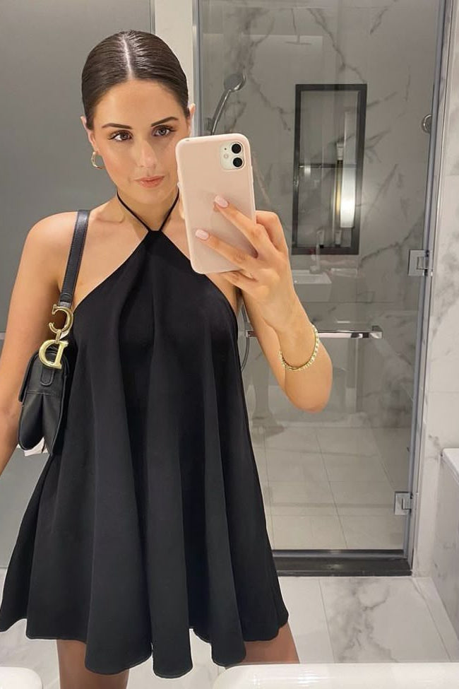 ZEYA - Yasmin Backless Halter Mini Dress