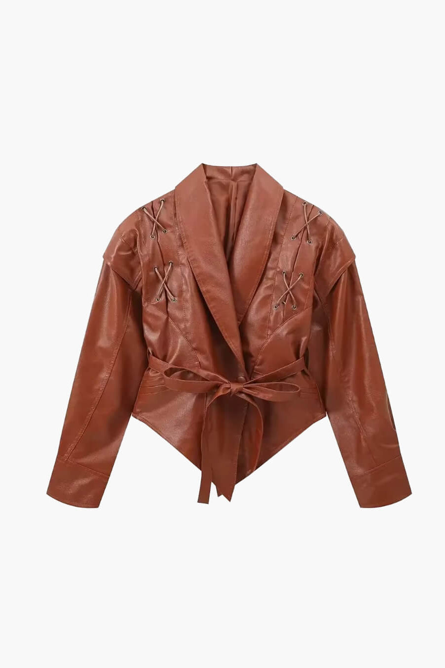 ZEYA - Zora Biker Faux Leather Jacket
