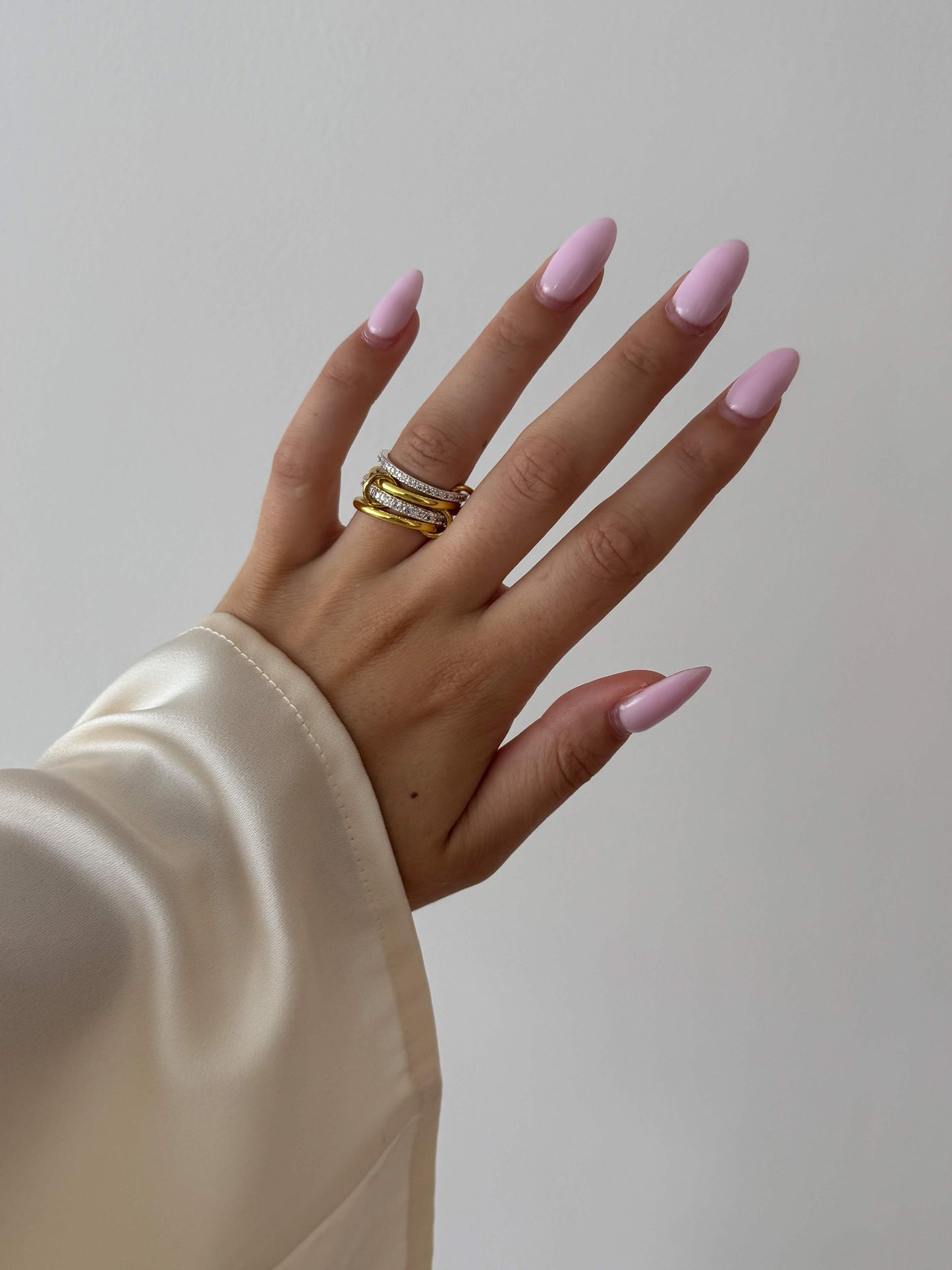 Ramona Rhinestone Staplad Ring
