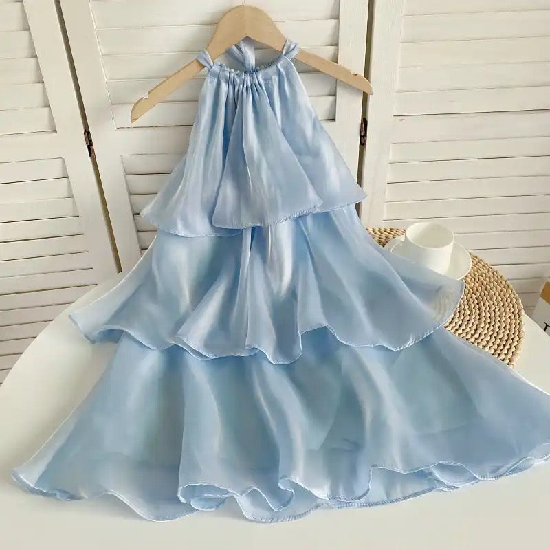 Sophia organza halterneck miniklänning