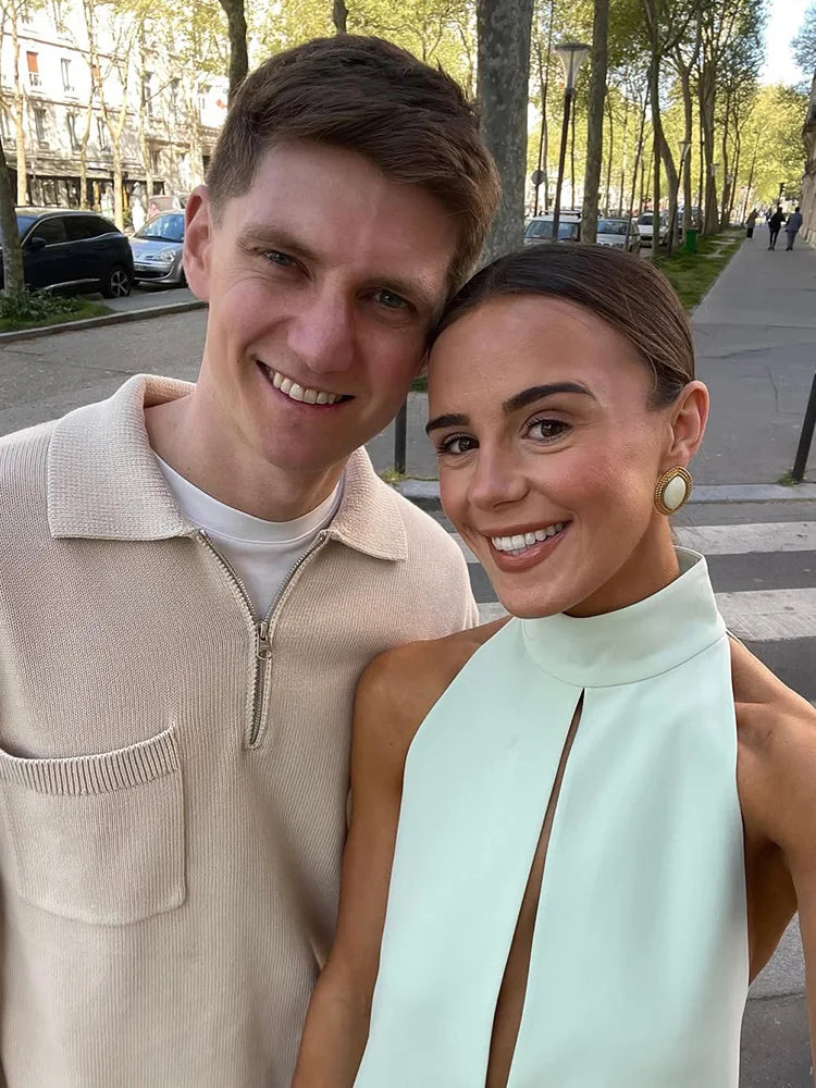 Sophia Halter polokrage mini-klänning