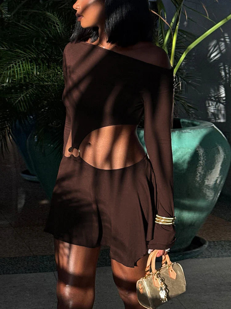 Sienna off-shoulder bodycon-klänning