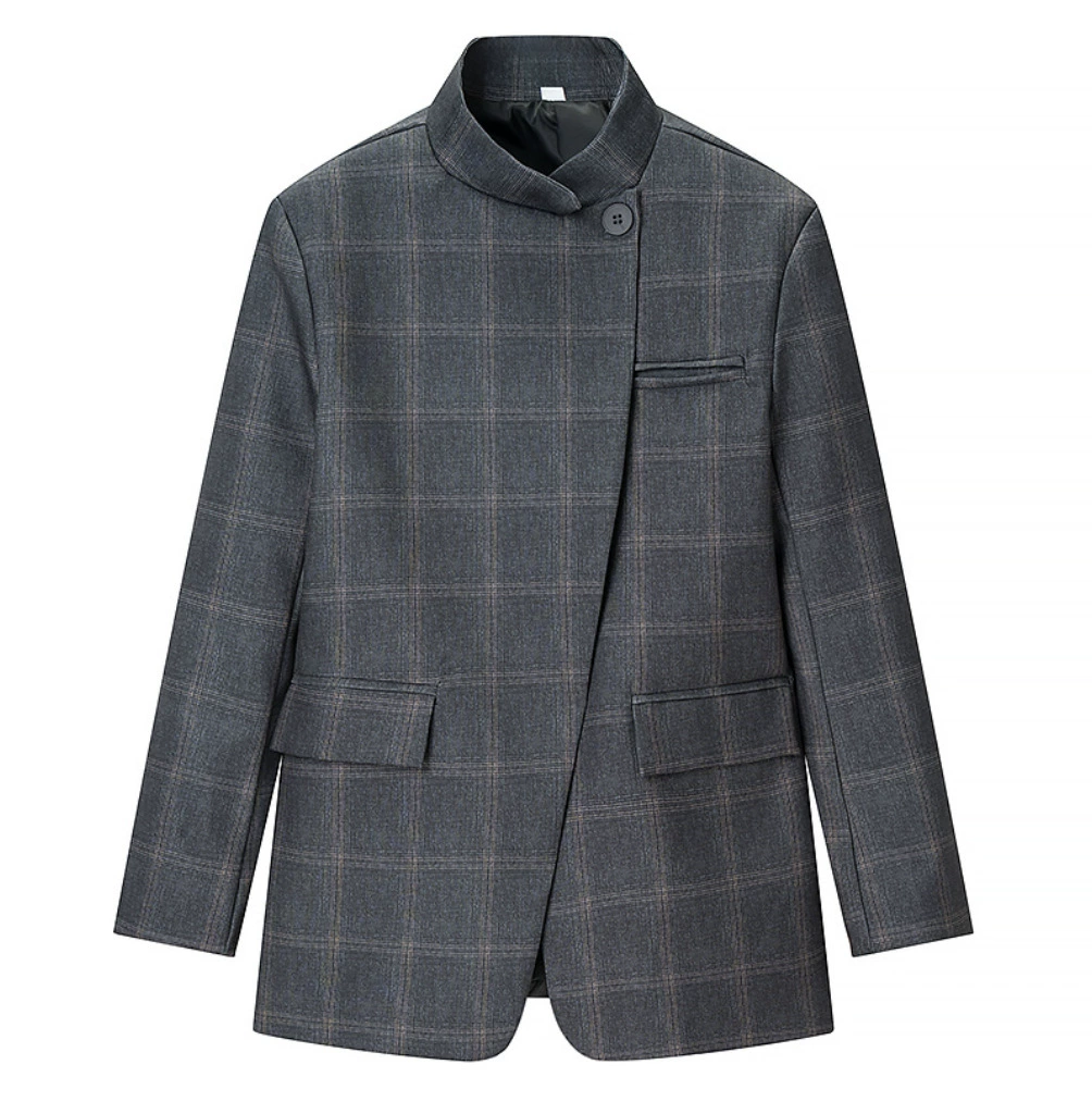 Melanie Rutig Blazer med Ståkrage