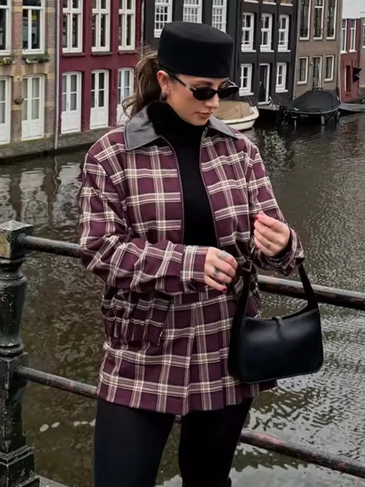Denise Check Bomberjacka och Kjolset