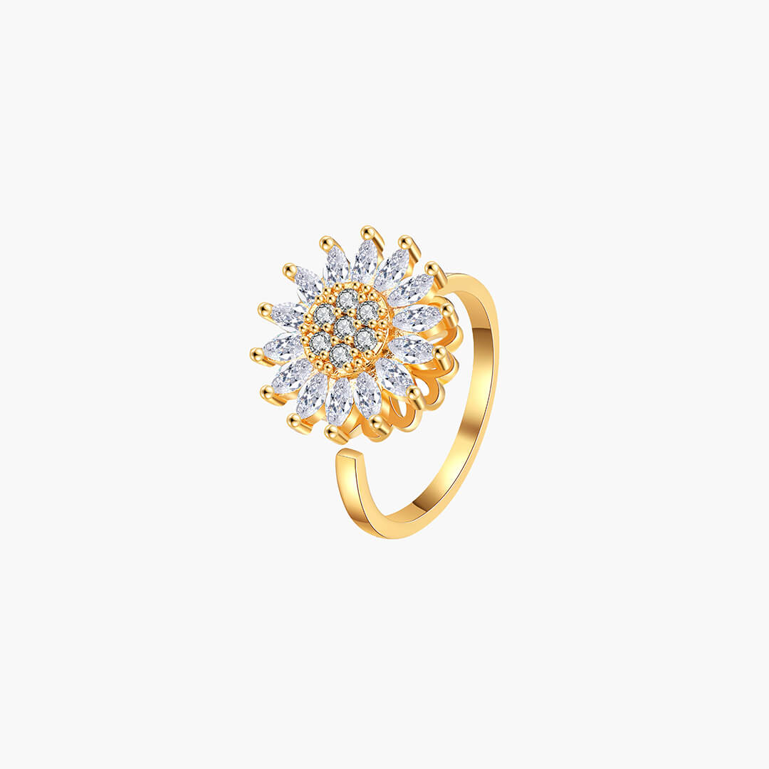 Blomma Ångest Snurrande Ring