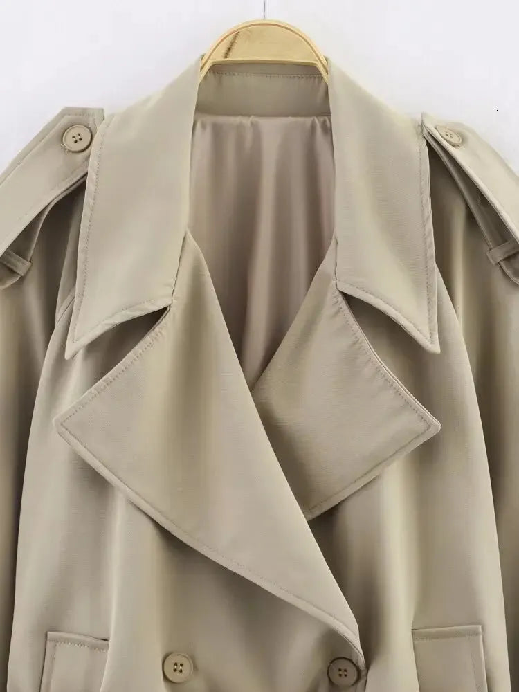 Fabienne Oversized trenchcoat med bälte