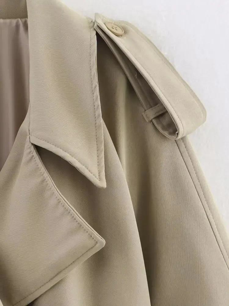 Fabienne Oversized trenchcoat med bälte