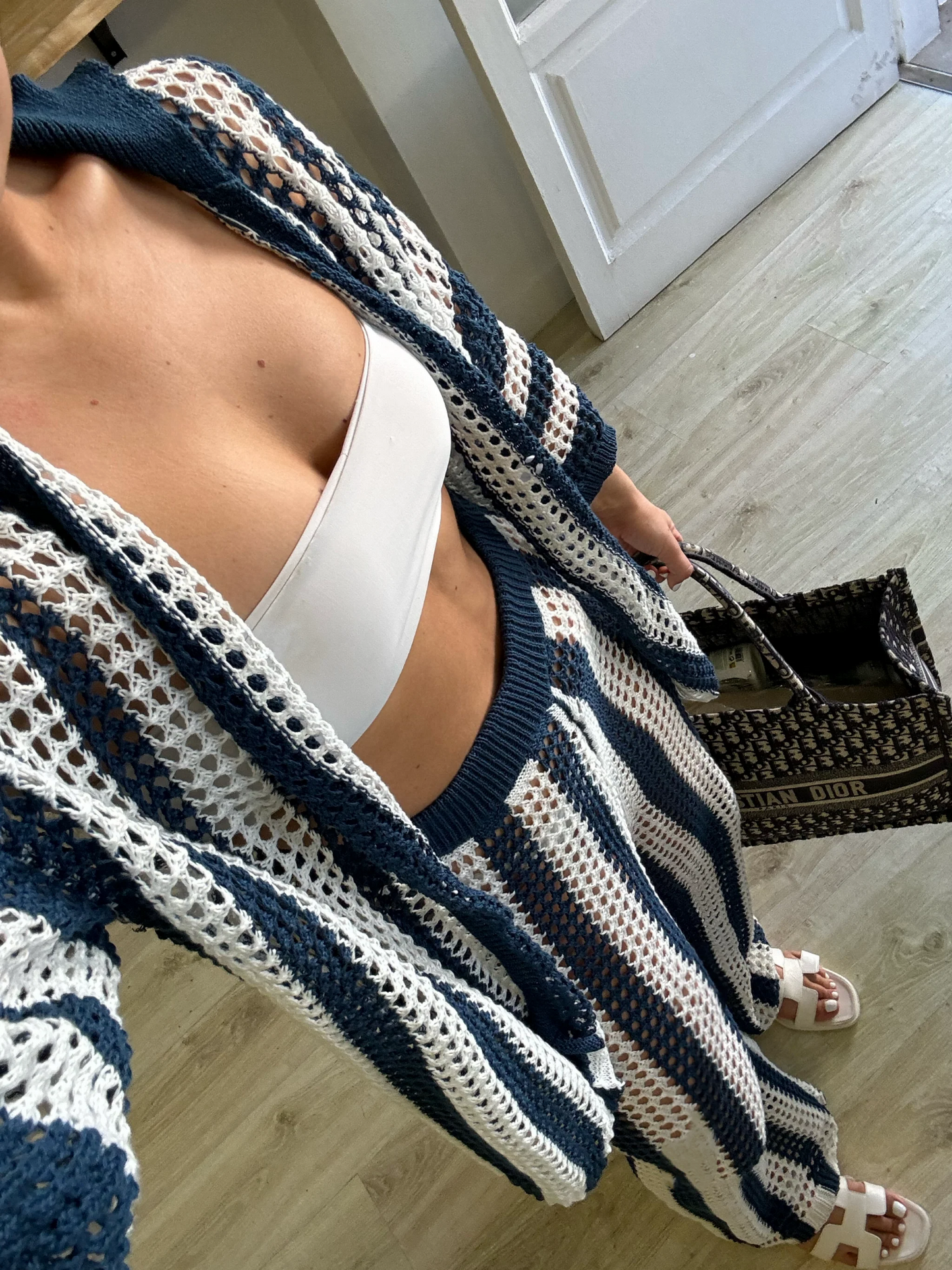 Layla randig virkade set
