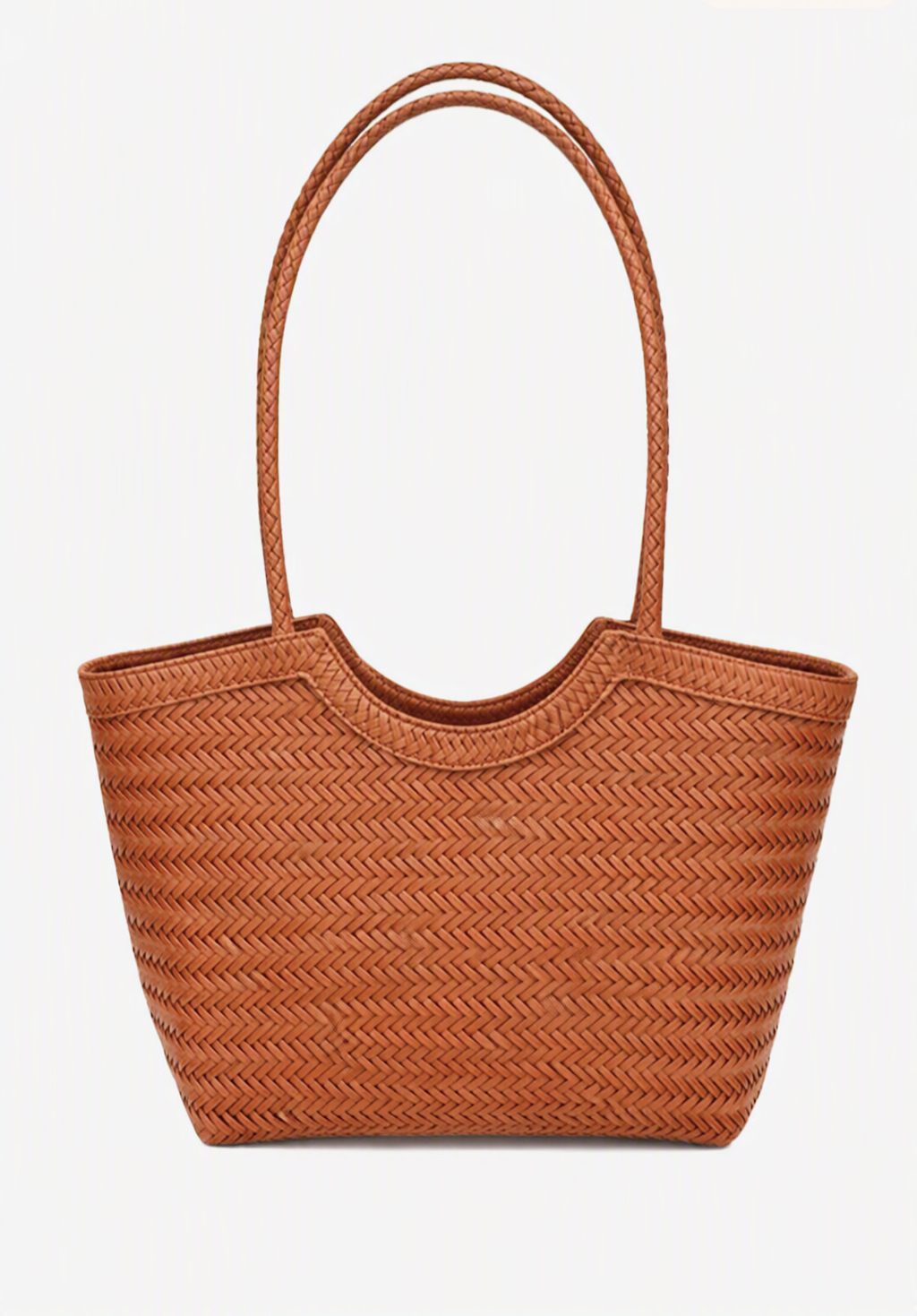 Leona Woven Faux Leather Bag