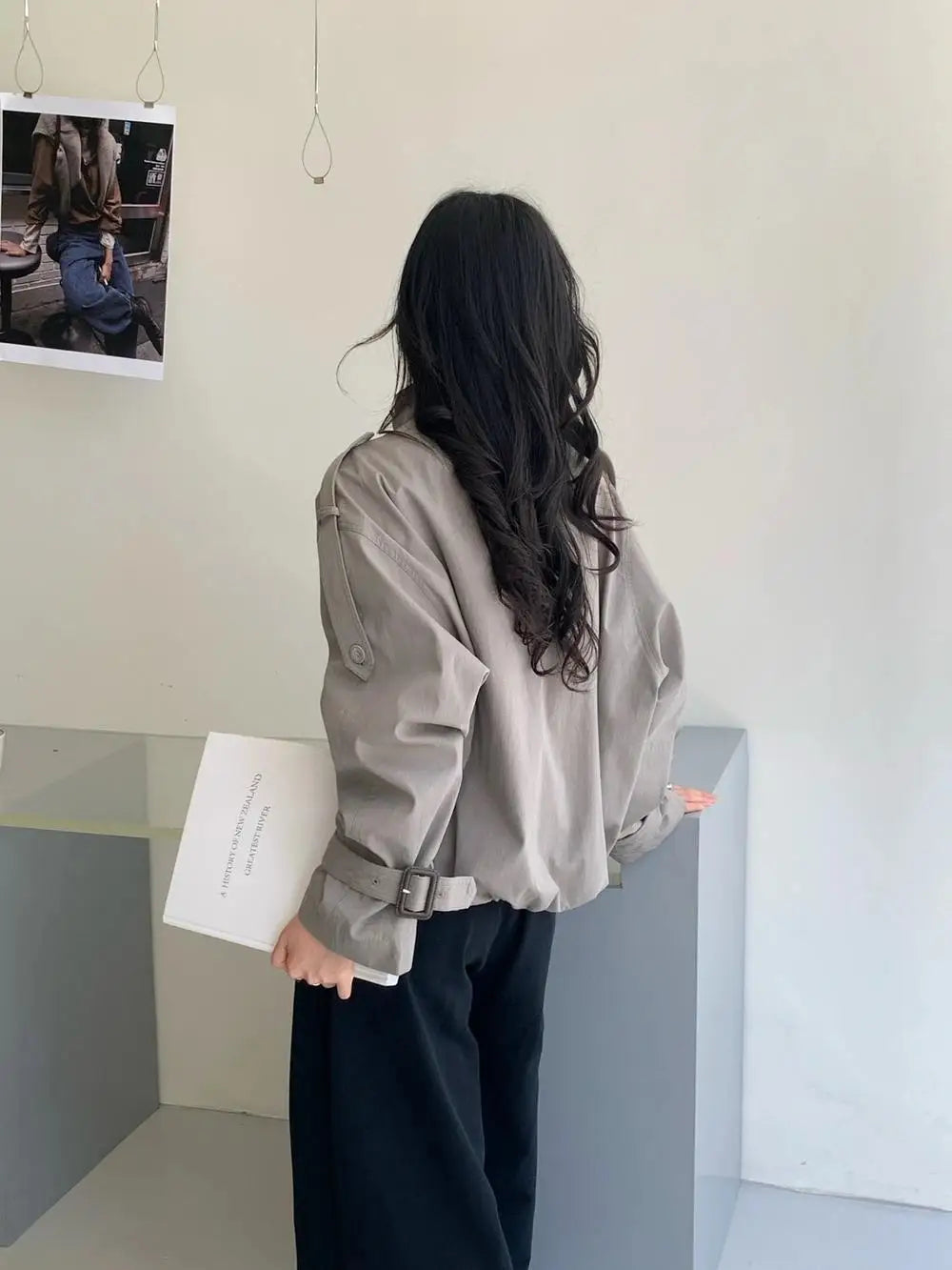Rachel Utility Croppad Trenchcoat