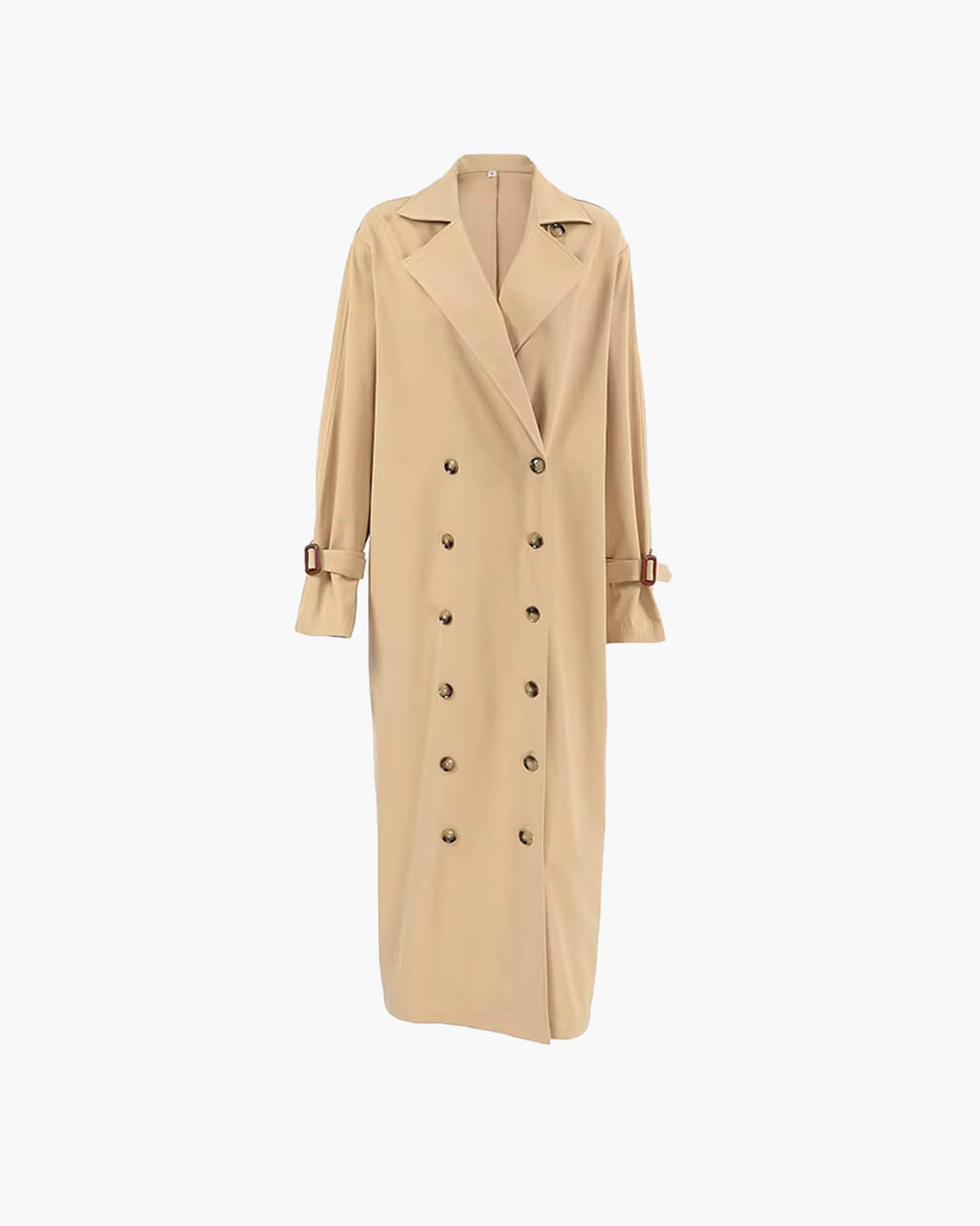 Evelyn klassisk dubbelknäppt trenchcoat