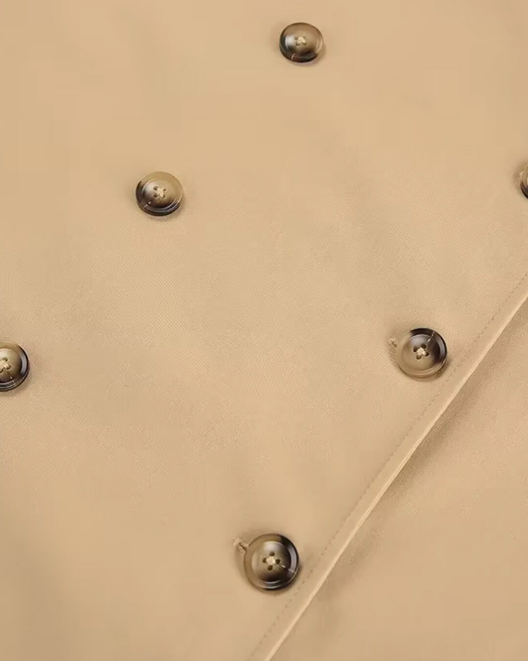 Evelyn klassisk dubbelknäppt trenchcoat