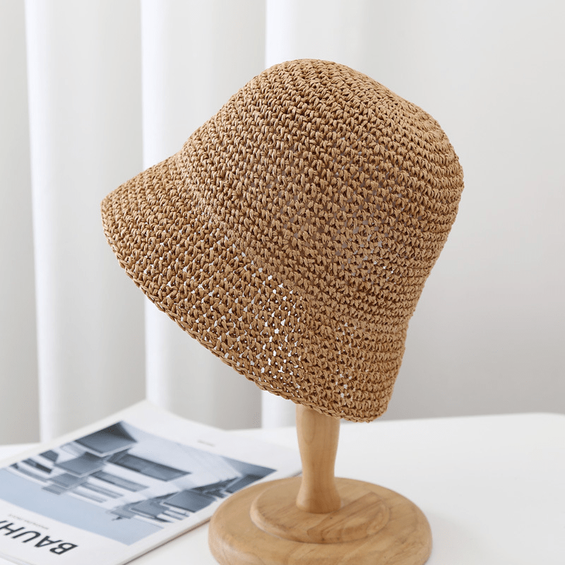 Monique bredbrättad bucket-hatt