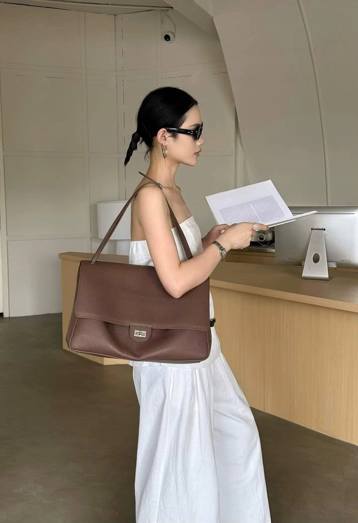 Eva Chevron Crossbody-väska