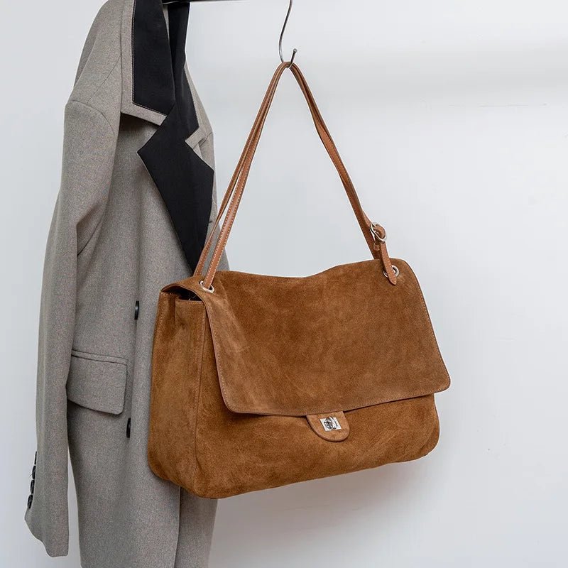 Denise Matte Suede Crossbody Tote