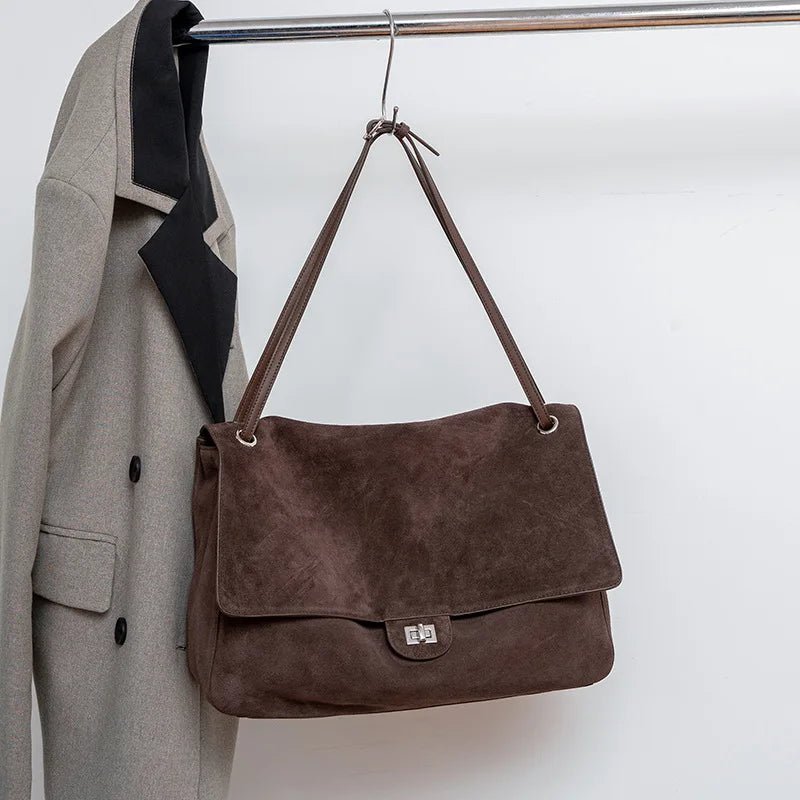Denise Matte Suede Crossbody Tote
