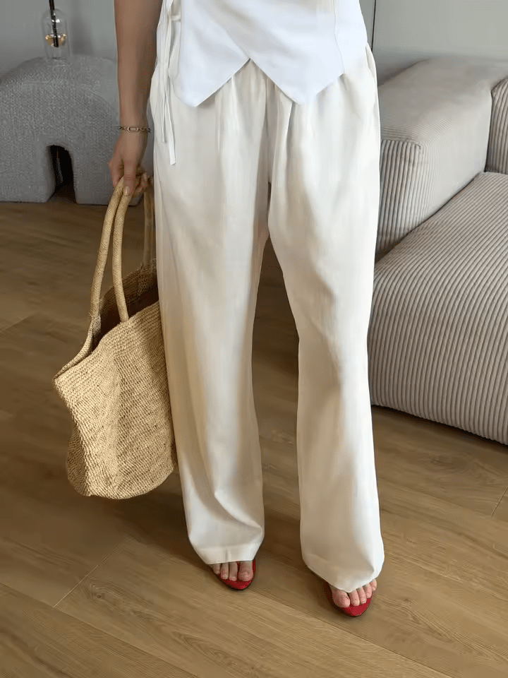 Vivienne handvävd rattan-tote