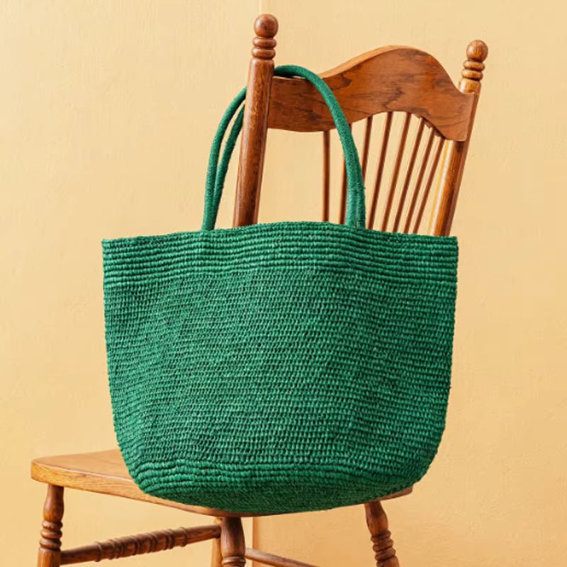 Vivienne handvävd rattan-tote