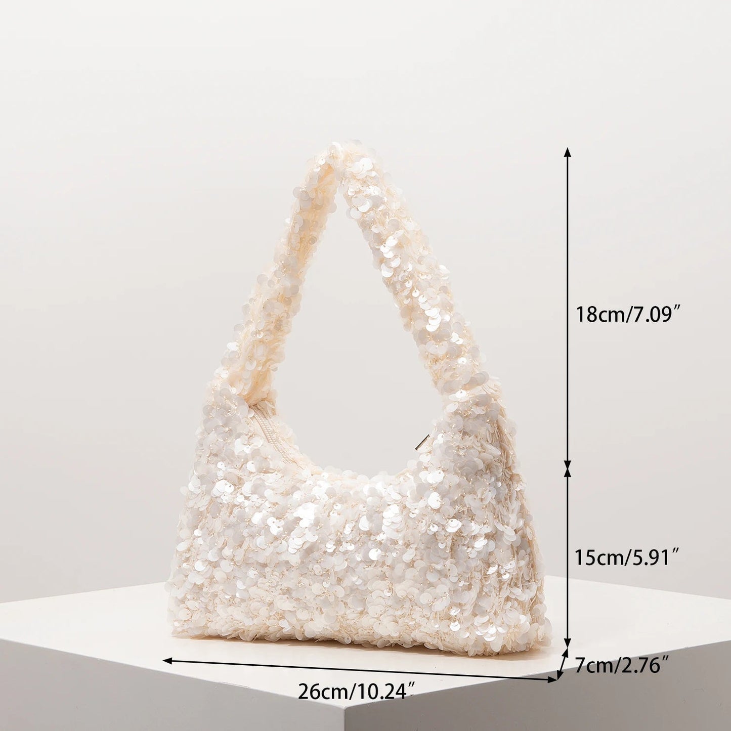 Margot Sequin Evening Shoulder Bag