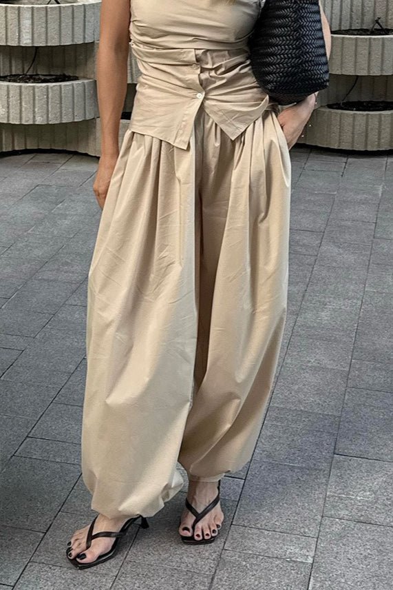 Fenella baggybyxor med resårmidja