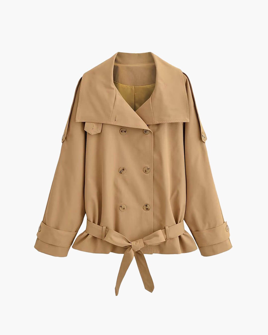 Maria Utility Trenchcoat med hög krage