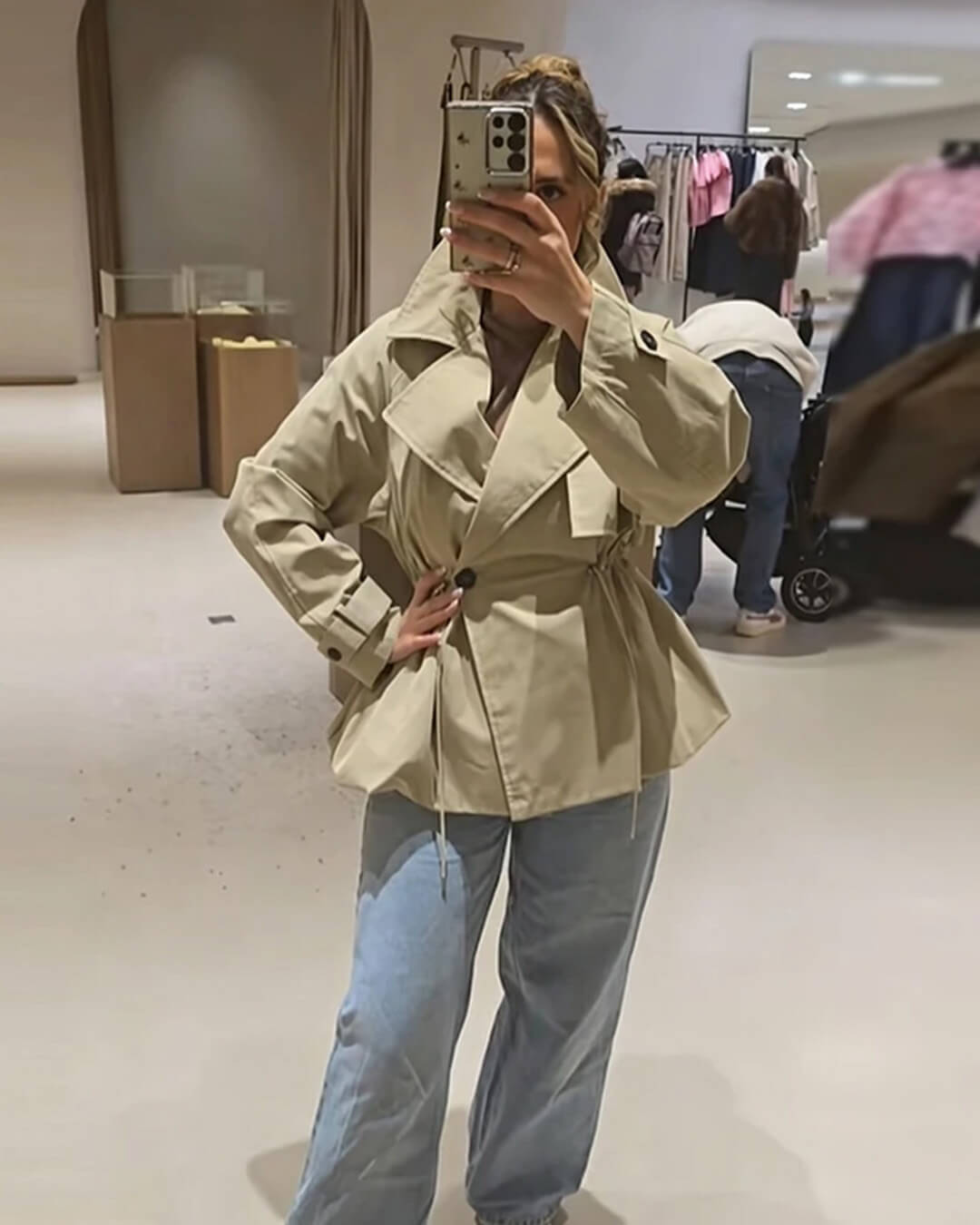 Ellen Trenchcoat med Slagkrage