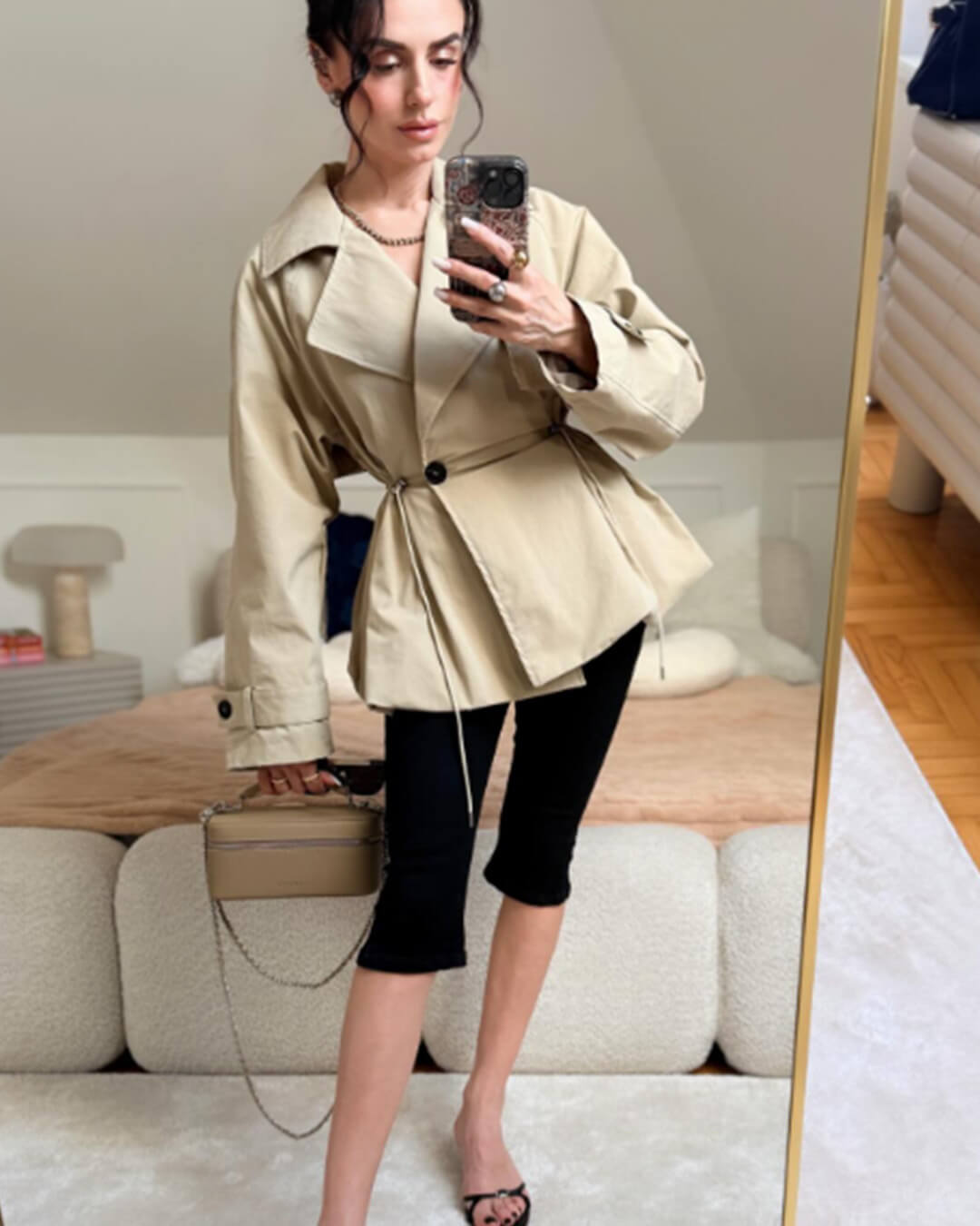 Ellen Trenchcoat med Slagkrage