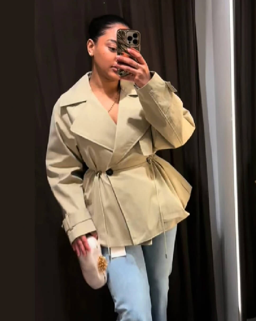 Ellen Trenchcoat med Slagkrage