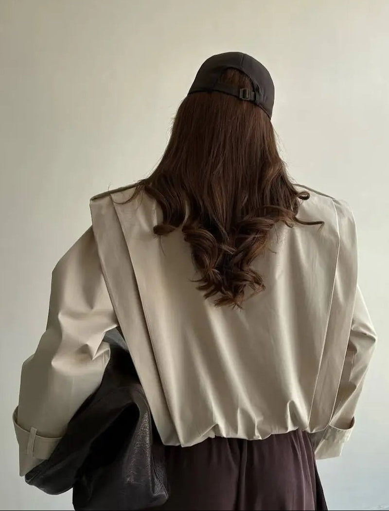 Gloria Plisserad Trenchcoat