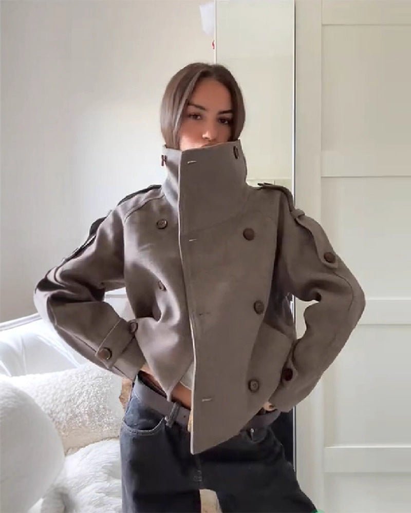 Kelly ståkrage oversized kappa