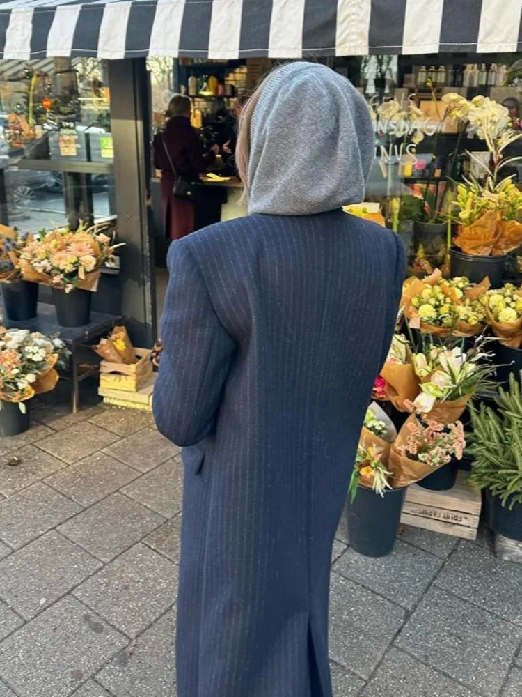 Mary dubbelknäppt lång kappa