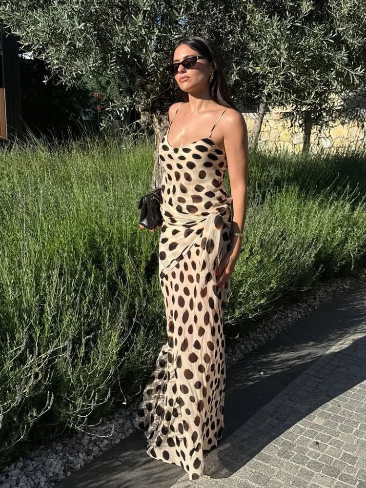 Natasha mönstrad slipklänning