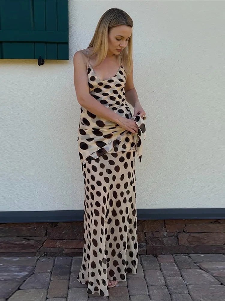 Natasha mönstrad slipklänning