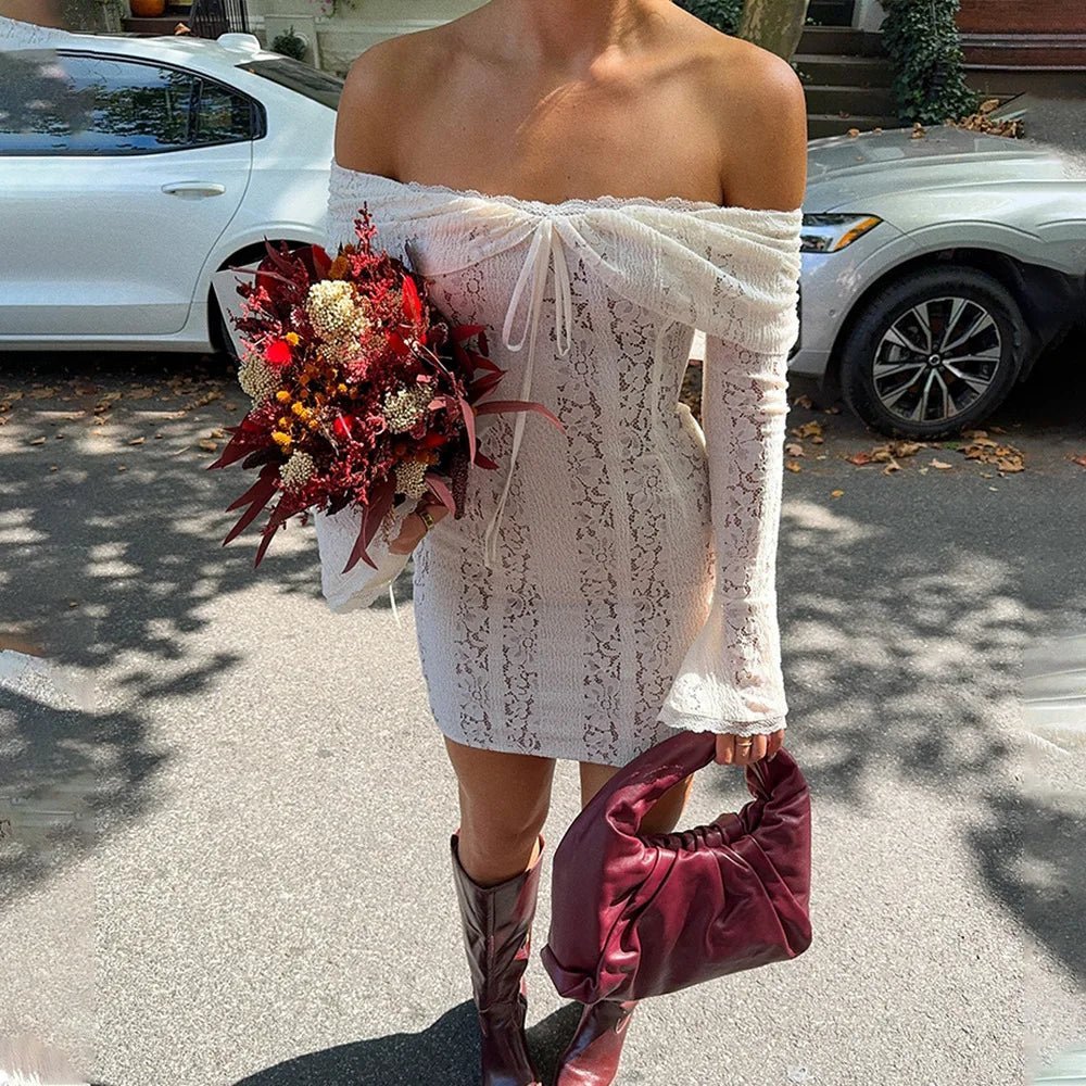 Delphine off-shoulder miniklänning