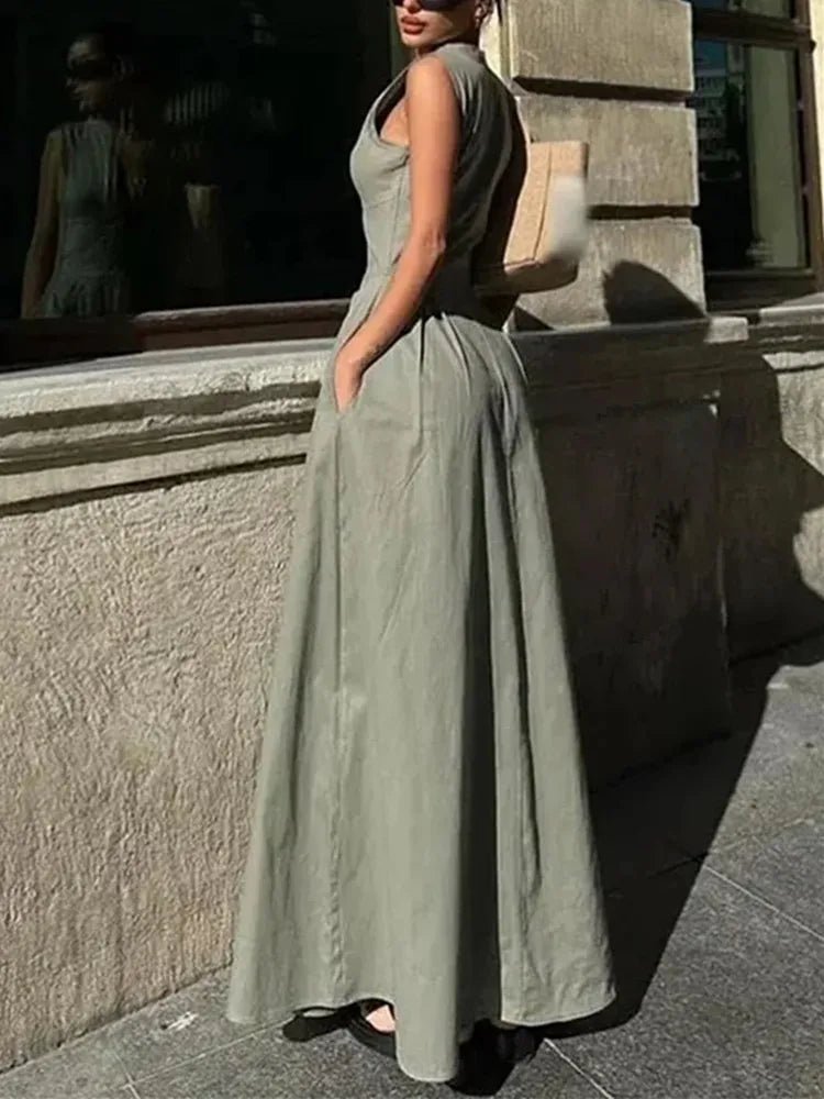 Celia ärmlös midiklänning