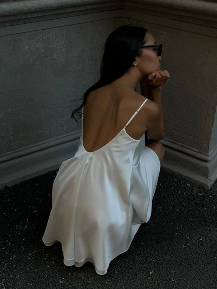 Zinnia Satin Mini Cami Dress