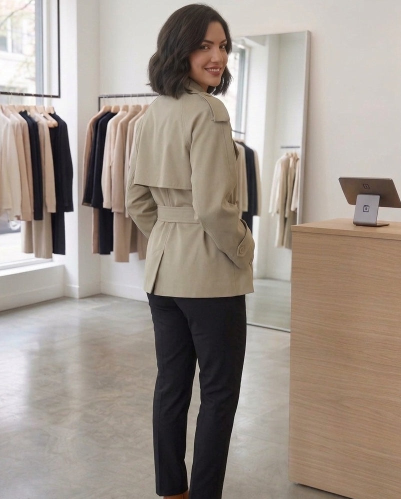 Fabienne Oversized trenchcoat med bälte