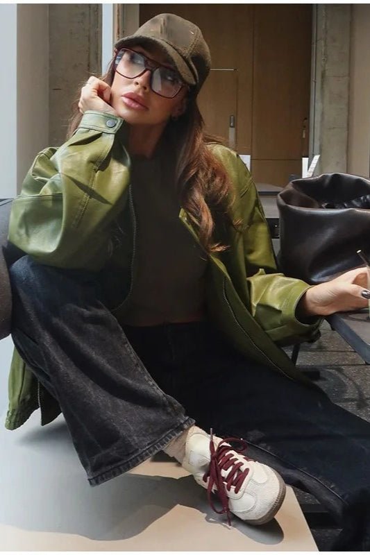 Nina Vintage Jacka i konstläder