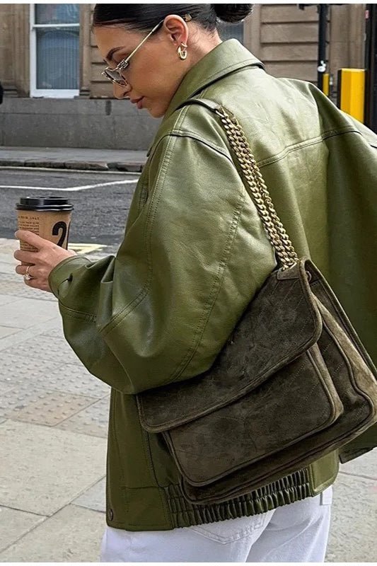 Nina Vintage Jacka i konstläder